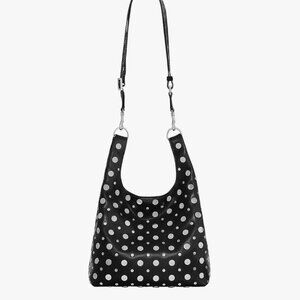 Rebecca Minkoff Ayla Studded Shopper NWT Black Vegan Leather